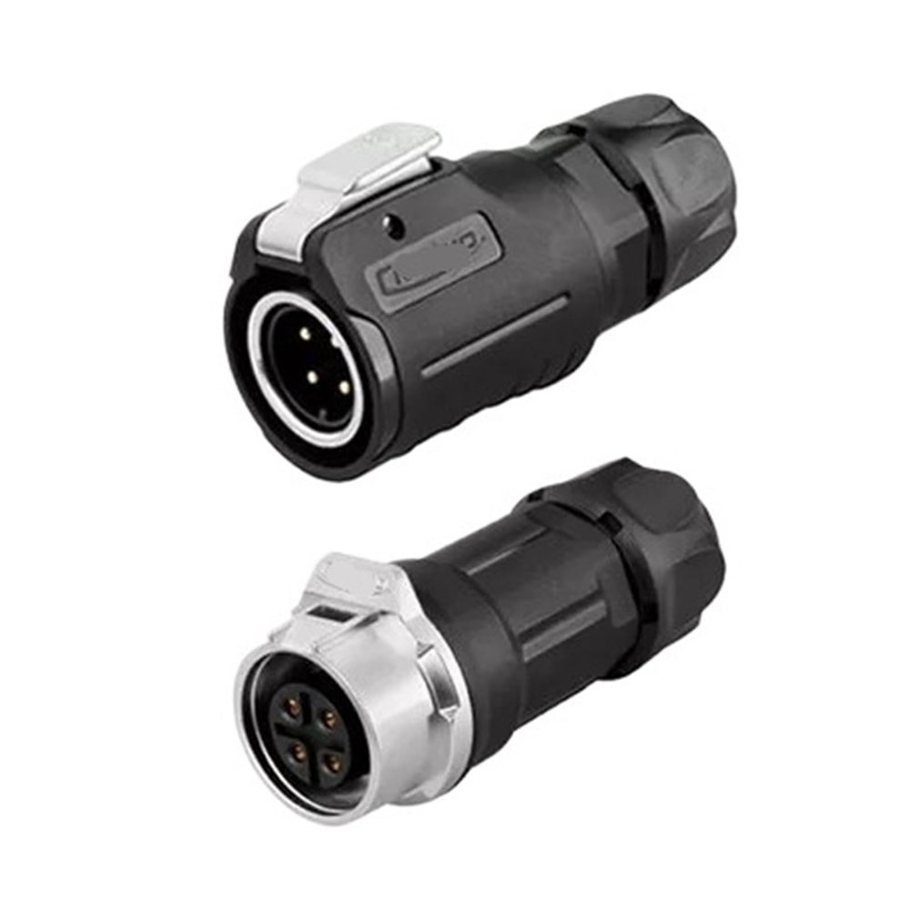 4-pin M16 size power connector cable to cable outdoor waterproof IP67