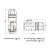 4-pin M16 size power connector cable to cable outdoor waterproof IP67 view 4