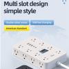 16-in-1 Power Strip with Switch & Surge Protection, 16 in 1 Surge Protector, with 6 Outlets, 2 USB-A & 2 USB-C Ports, 1 Clock, Powers Button & Super Long Cord (Black & White,10FT) view 2