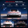 4K+2K+2K 3 Channel Dash Cam Front and Rear, 128GB Card Included, Dash Camera for Cars 5.8G/2.4G Dual Wifi, Built-in GPS, Night Vision, WDR, 170Wide Angle, G-Sensor Emergency Lock, 24H Parking Monitor view 2