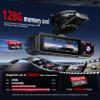 4K+2K+2K 3 Channel Dash Cam Front and Rear, 128GB Card Included, Dash Camera for Cars 5.8G/2.4G Dual Wifi, Built-in GPS, Night Vision, WDR, 170Wide Angle, G-Sensor Emergency Lock, 24H Parking Monitor view 4