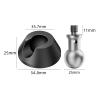 BaotyJie Tripod Foot Pad for 3/8" Screw Antiskid Enhanced Stability Universal Monopod Leg Pad for Tripod Monopod Photography Accessory view 3