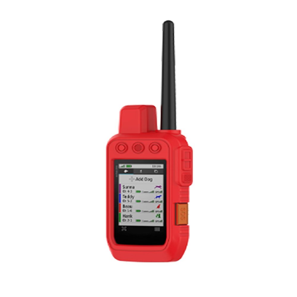 Case for Garmin Alpha 200i/Alpha 300i Tracking Handheld,BOVUGAC Shockproof Silicone Soft Protective Case,All Round Protection.-Red