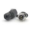 4 pin M16 size power connector male and female socket waterproof IP67 view 2