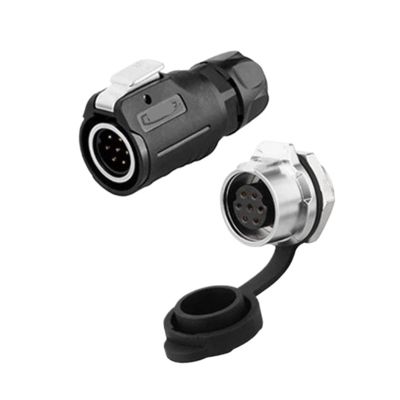 7 pin M16 size power connector male and female socket outdoor IP67