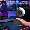 TRELC Wireless Gaming Mouse with 5 D Rocker, 24000 DPI/11 Programmable Buttons, Ergonomic Mouse for 2 Devices Connection (BT+2.4GHz), Vertical Rechargeable Mice for PC/Laptop/E-Sports/Gamer (Black) view 3