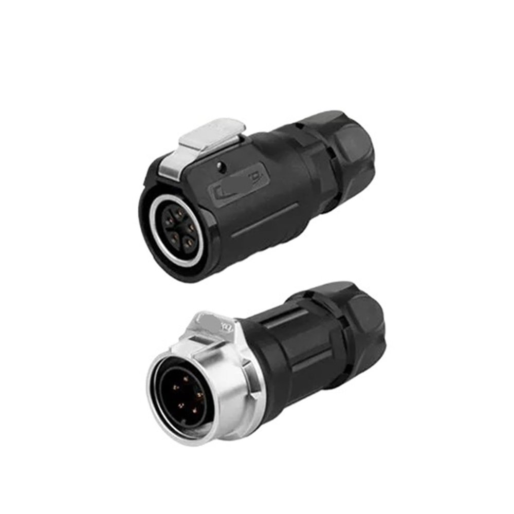 5-pin M16 size power connector cable to cable IP67
