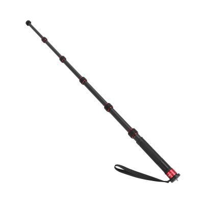 Diyeeni Selfie Stick Long Pole, 6 Section Extension Pole with 1/4in 3/8in Screws, Carbon Fiber Selfie Stick with Walking Sticks Head, Compatible with Tripods, Monopods, Stabilizers