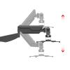 Universal Projector Stand - Pneumatic Wall/Ceiling Mount Adjustable Rotary Telescopic Bracket for Office and Home Theater Heavy-Duty Projector Shelf Hanger view 4
