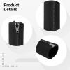 4-Piece Zipper Cable Organizer for Tv and Computer Cords, Black Polyester, Easy to Use, Ideal for Home and Office view 2