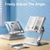 liuzhiwan Laptop Stand, Laptop Stand for Desk, Height/Angle Adjustable Aluminum Notebook Foldable Bracket(Silver) view 4