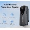 Zunate Bluetooth Audio Transceiver Adapter, 3.5mm AUX Wireless Receiver Transmitter, 2 in 1 Wire Less Bluetooth Transmitter and Receiver with Stereo Sound for TV Car Speaker Computer view 4