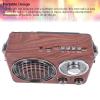 Zunate Portable Retro Radio, FM AM SW MP3 Player with Bluetooth USB Playback Memory Card Support Rechargeable, Outdoor Broadcast Radio with Telescopic Antenna view 3