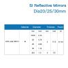 1PCS 3PCS Co2 Lens Reflective Si Mirrors Lens for Acrylic Laser Gold-Plated Silicon Reflector Lenses(Si Mirror 3Pcs,20mm) view 3
