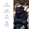 EXOCOM Link-1 Motorcycle Helmet Communication System Intercom - Slim 40mm HD Speakers with Bluetooth Intercom + Noise Cancellation, Compatible with All Helmets, Dark Silver, Dual Pack Headset Kit view 3