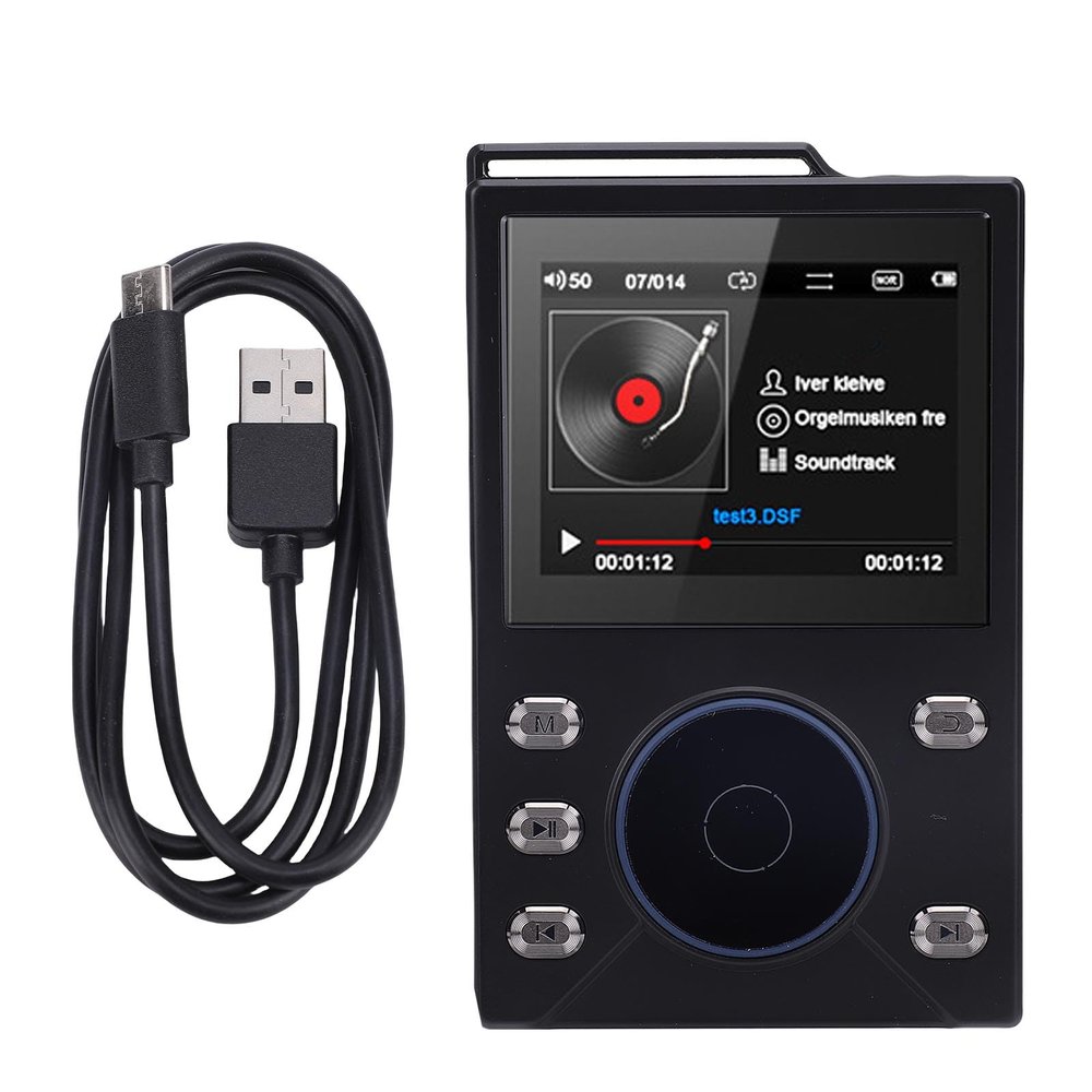 Bewinner HiFi MP3 Player with Bluetooth 5.4, Lossless DSD FLAC Music Player, High Resolution Portable Digital Audio Players with Memory Card, Supports up to 256GB Expansion (128GB Small Memory Card)
