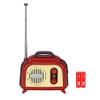 Sourcingbay Mini FM Radio, Retro FM Only 88-108 MHz, Auto Scan, Red & Cream view 1