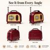 Sourcingbay Mini FM Radio, Retro FM Only 88-108 MHz, Auto Scan, Red & Cream view 4