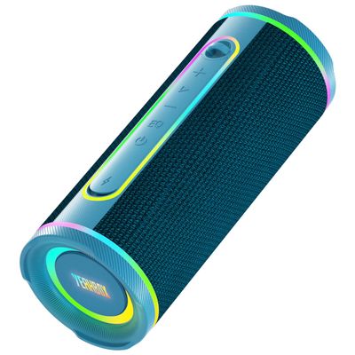 YEAHBOX X-Boom Go Portable Bluetooth Speaker, Max 40W Hi-Fi Sound, Dome Tweeter & Track Bass Driver, Dual EQ Modes, IP65 Waterproof, RGB Light Show, TWS Stereo Pairing, Bluetooth 5.4, 10H Playtime