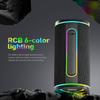 YEAHBOX X-Boom Go Portable Bluetooth Speaker, Max 40W Hi-Fi Sound, Dome Tweeter & Track Bass Driver, Dual EQ Modes, IP65 Waterproof, RGB Light Show, TWS Stereo Pairing, Bluetooth 5.4, 10H Playtime view 4
