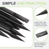 PATIKIL 8 x 150 mm Spudger Pry Tool, 20Pcs Antistatic Carbon Fiber Safe Dual Ends Opening Pry Repair Tools Kit for Smart Mobile Phone Tablet Laptop PC Game Machine, Black view 3