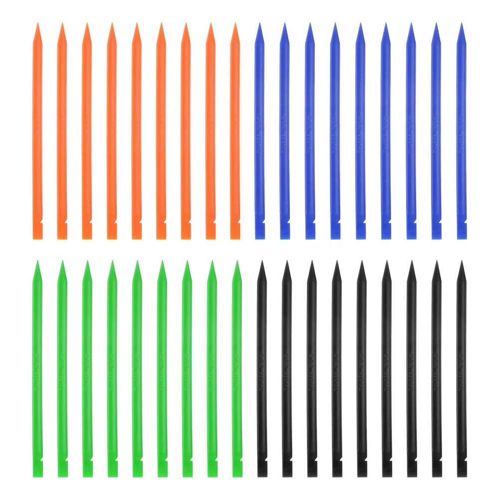 PATIKIL 6 x 150 mm Spudger Pry Tool, 36Pcs Antistatic Plastic Dual Ends Opening Pry Repair Tools Kit for Smart Mobile Phone Tablet Laptop PC Game Machine Electronics Devices, 4 Colors