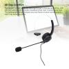 Pilipane Monaural Phone Headset with Noise Canceling Microphone Volume Adjustable Office Telephone Headset with USB C to USB Adapter for Call Center Black view 3