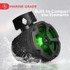 Pyle 6.5 Off-Road Speakers, 1200W Marine Grade Speakers with RGB Lights & Remote, Amplified Vehicle Speakers for ATV, UTV Sound System, 4x4, Jeep & Marine Watercraft, Bluetooth, Aux Input view 3
