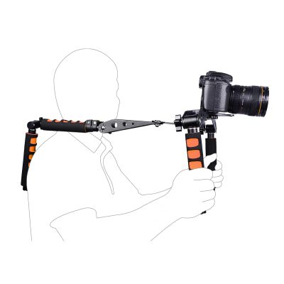 Asixxsix Universal Shoulder Rig Kit, Camera Shoulder Mount Kit for DSLR Video Camcorder Stabilizer, Adjustable Brackets & Handles, Anti Shake Aluminum Alloy Support System