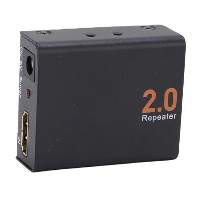 Wisoqu HD Multimedia Interface 2.0 Extender, 4K 60Hz for Stable Signal Transmitting up to 98.4ft, Iron Shell Design, Maximum 30m Transmit Distance