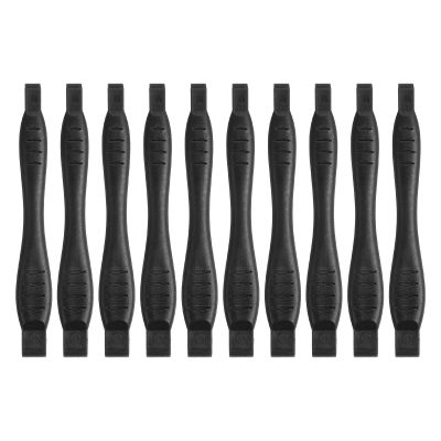 PATIKIL 12 x 120 mm Spudger Pry Tool, 10Pcs Plastic Dual Ends Opening Pry Repair Tools Kit for Smart Mobile Phone Tablet Laptop PC Game Machine Electronics Devices, Black
