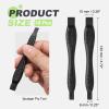 PATIKIL 12 x 120 mm Spudger Pry Tool, 10Pcs Plastic Dual Ends Opening Pry Repair Tools Kit for Smart Mobile Phone Tablet Laptop PC Game Machine Electronics Devices, Black view 2
