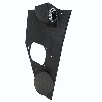 Custom Kick Panel Assembly w/Speaker Pod & Fresh Air Vent Opening, Black Fits 1955-59 Chevrolet Pickup #32-9030-SPK