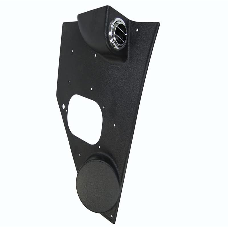 Custom Kick Panel Assembly w/Speaker Pod & Fresh Air Vent Opening, Black Fits 1955-59 Chevrolet Pickup #32-9030-SPK