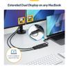 StarTech.com Dual Monitor Adapter for M1/M2/M3/M4 macOS Systems, Windows, ChromeOS. Thunderbolt, USB 3.0 or USB-C HDMI Splitter Extended Display, 4K30 Output 1 & 1080p Output 2, (107B-USB-HDMI-2) view 4