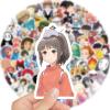 100PCS Manga Hayao Miyazaki Stickers Mixed Pack,Cartoon Characters Stickers Movie Decorative Sticker for Teens Adults Waterproof Sticker for Water Bottle Laptop (Tmiya100) view 2