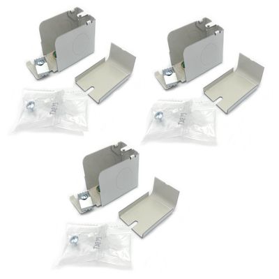Metal Magery Replacement for Wiremold Plugmold WH2010A2 Entrance End Fitting - WM 2000White - 3 Pack