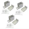 Metal Magery Replacement for Wiremold Plugmold WH2010A2 Entrance End Fitting - WM 2000White - 3 Pack view 1