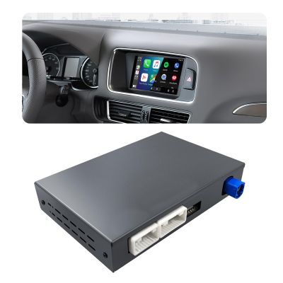 for Audi 2008-16 A4/A5 2010-18 Q5 MMI 3G Carplay Adapter,Wireless Carplay&Android Auto Retrofit Decoder Kit Support Navigation/Mirror Link/Voice Control/NTSC or CVBS AHD Camera