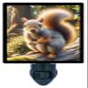 Earl The Squirrel Night Light Cute Squirrel Design, Fully Enclosed, Rotating Plug, Glass Front, 4 Watt Bulb view 1