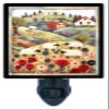 Countryside Sheep Night Light Folk Landscape Design, Fully Enclosed, Rotating Plug, Glass Front, 4 Watt Bulb view 1