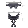 Car Phone Mount for Mercedes Benz GLE 2015-2019/GLS 2016-2019, 360 Rotation Adjustable Holder, Secure Grip, Easy One Hand Use, Hands Free for Safe Driving, Durable Everyday Design,A Grey view 3