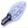 LED Night Light, Holiday Barn Country Christmas Design, Fully Enclosed, Rotating Plug, Glass Front view 4