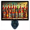 Hot Sauces Night Light Kitchen Design, Fully Enclosed, Rotating Plug, Glass Front, 4 Watt Bulb view 1