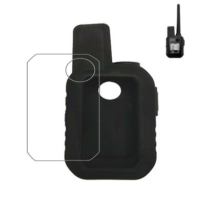 Case for Garmin Alpha 10 Handheld, FJIASTB Soft Silicone Shockproof Cover with Screen Protector (Black)