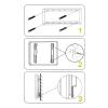 UUJHIKXD TV Wall Mount Bracket Flat Screen TV Frame with Level for 14~42 Inch HDTV Flat Screen TV Retractable view 3