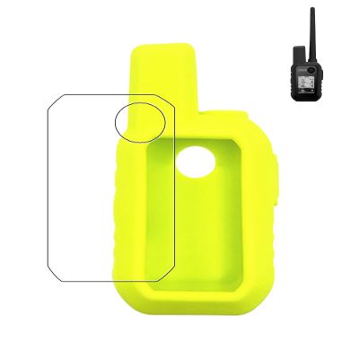 Case for Garmin Alpha 10 Handheld, FJIASTB Soft Silicone Shockproof Cover with Screen Protector (Light Green)