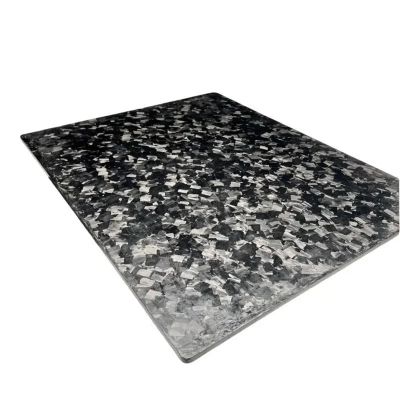400x500mm Marble Texture Surface Carbon Fiber Plate Sheet Glossy Forged Carbon Fiber Plate Carbon Sheet(2.0x400x500mm)