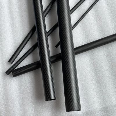 4pcs Length 600mm Carbon Fiber Tube High Composite Hardness Material 3K Twill Matte for Plant Protection Aircraft(4pcs 20x18x600mm)