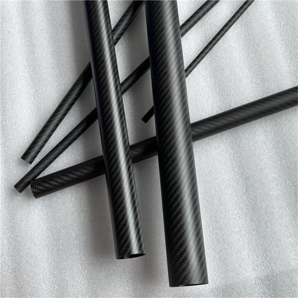 4pcs Length 600mm Carbon Fiber Tube High Composite Hardness Material 3K Twill Matte for Plant Protection Aircraft(4pcs 20x18x600mm)